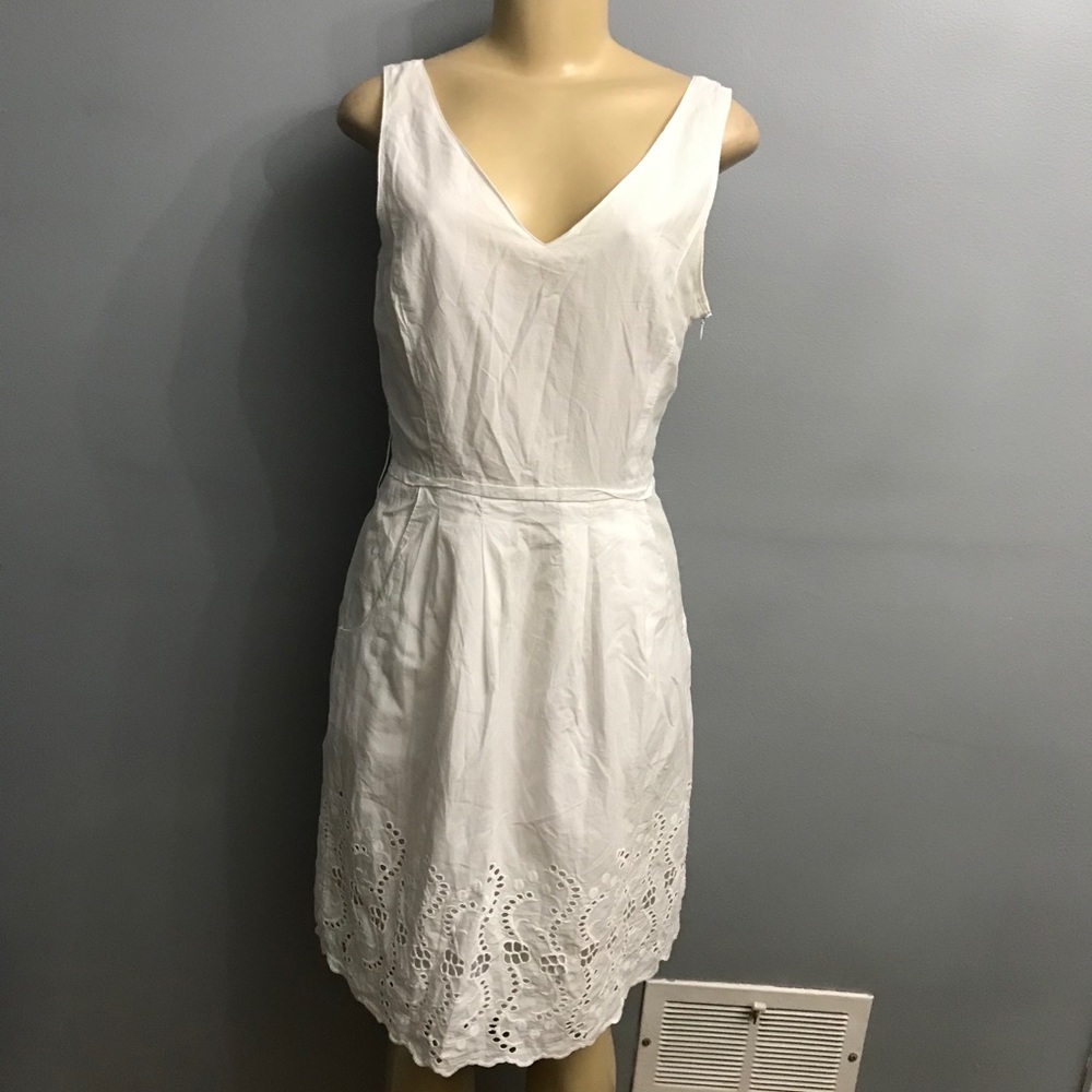 Cremieux white dress size 6